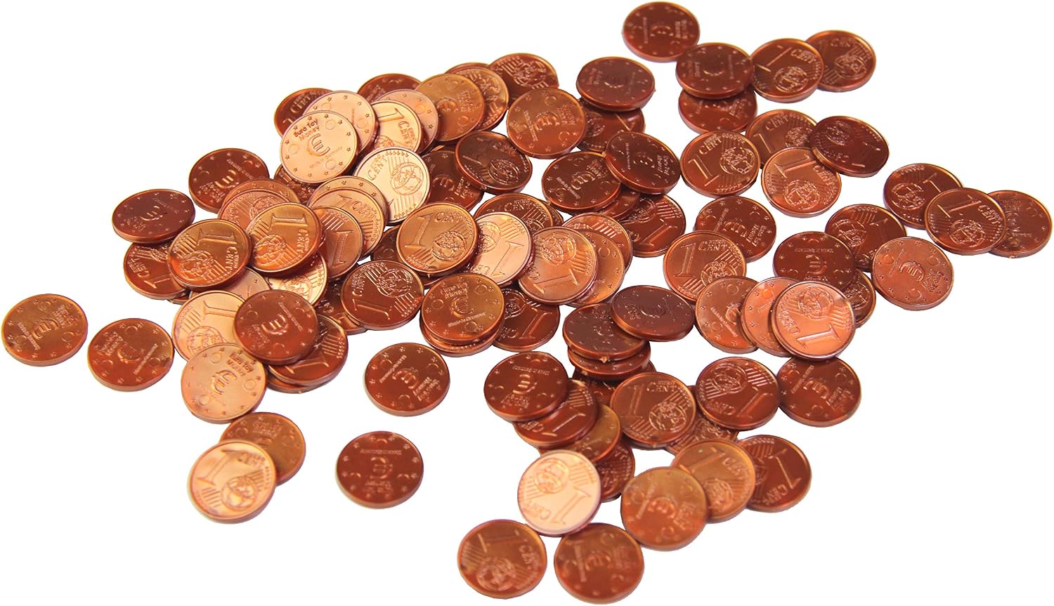 Detalle 2 de WISSNER Lär dig aktivt – euro-lekpengar, 100 20-centmynt i RE-plast
