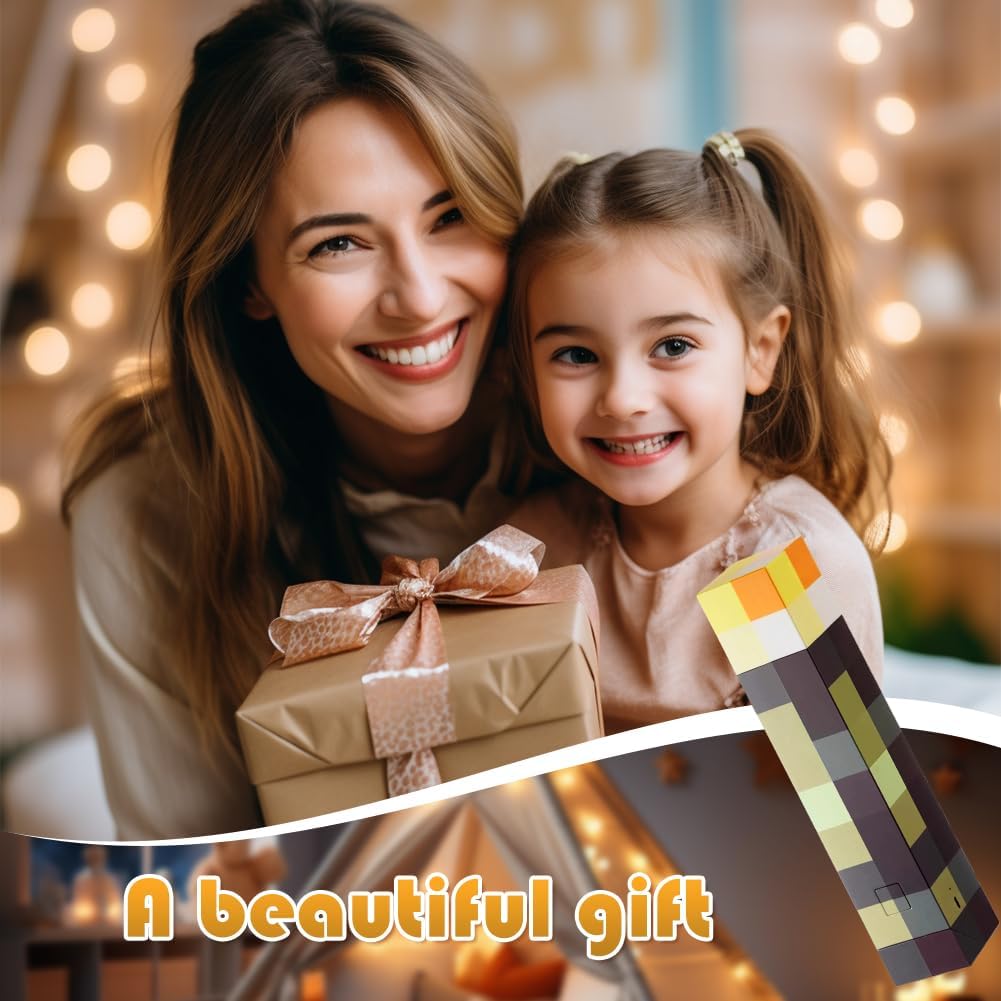 Thumbnail 6 de Lampada Miner Craft 28 cm ricaricabile USB LED gialla