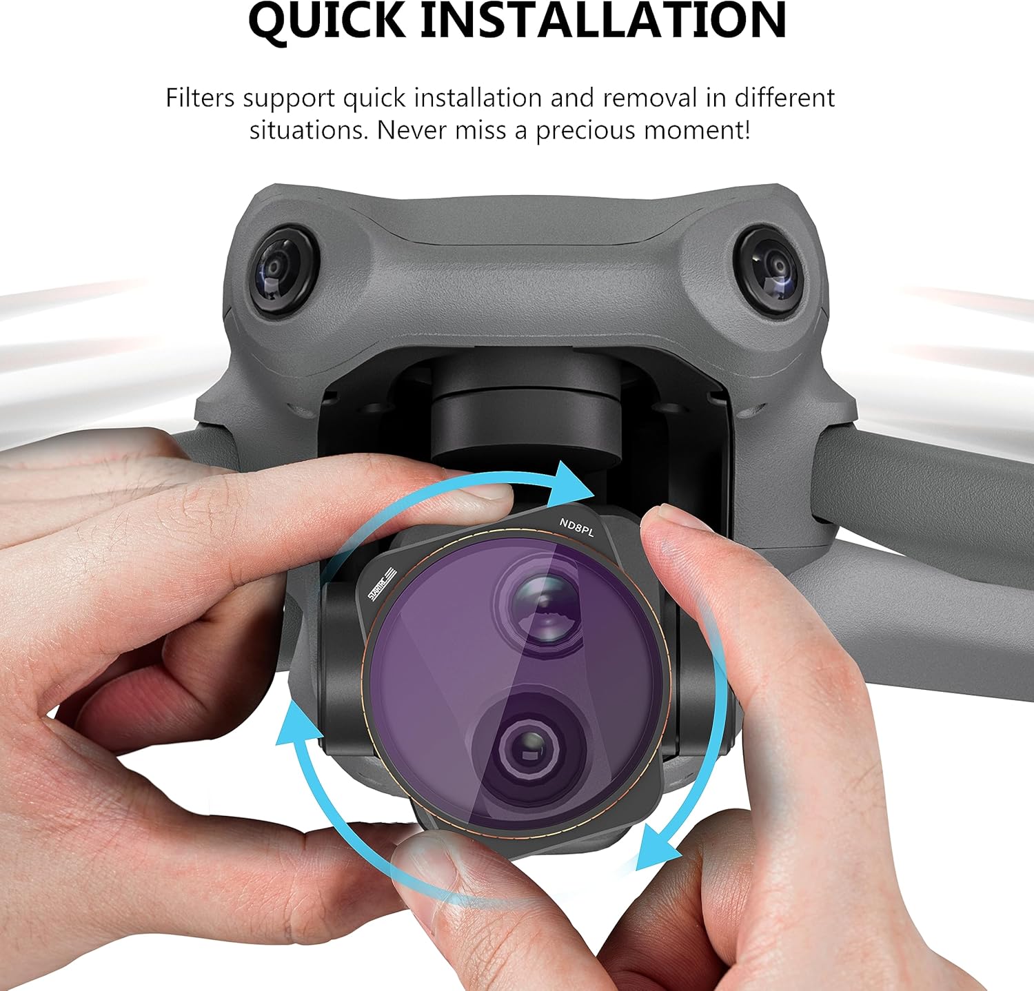 Thumbnail 5 de STARTRC 4er-Pack ND/PL Filter-Set für DJI Air 3 – ND8/PL bis ND64/PL mit mehrschichtigem HD-Glas