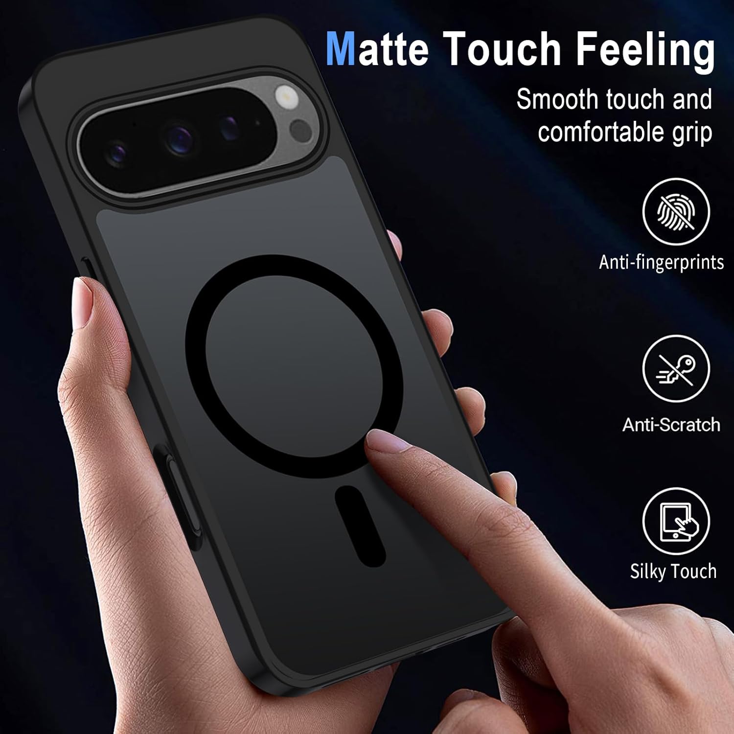 Thumbnail 3 de XTCASE Coque magnétique pour Google Pixel 10 / Pixel 10 Pro – Dos translucide, anti-rayures et anti-choc