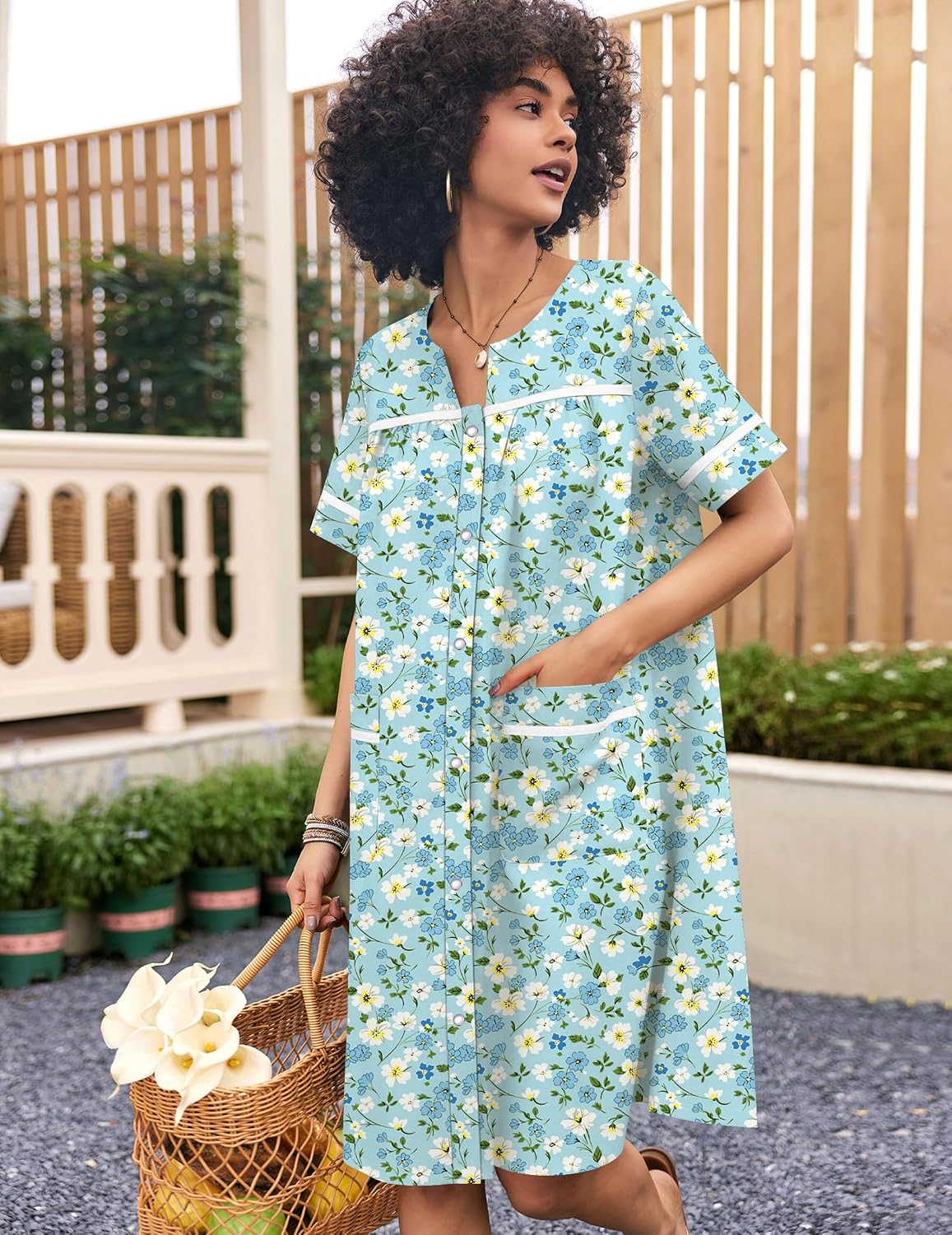 Detalle 2 de Ekouaer Cotton House Dress