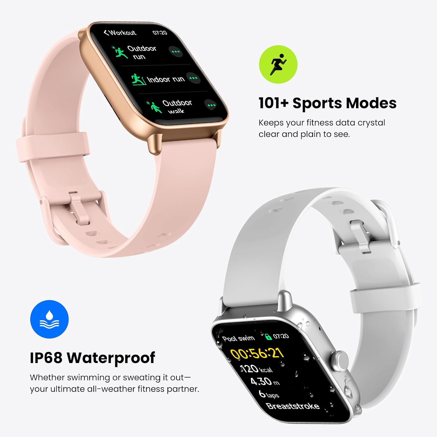Detalle de Gydom Smart Watch for Men and Women, 1.8" HD Touch Screen with Alexa Built-in