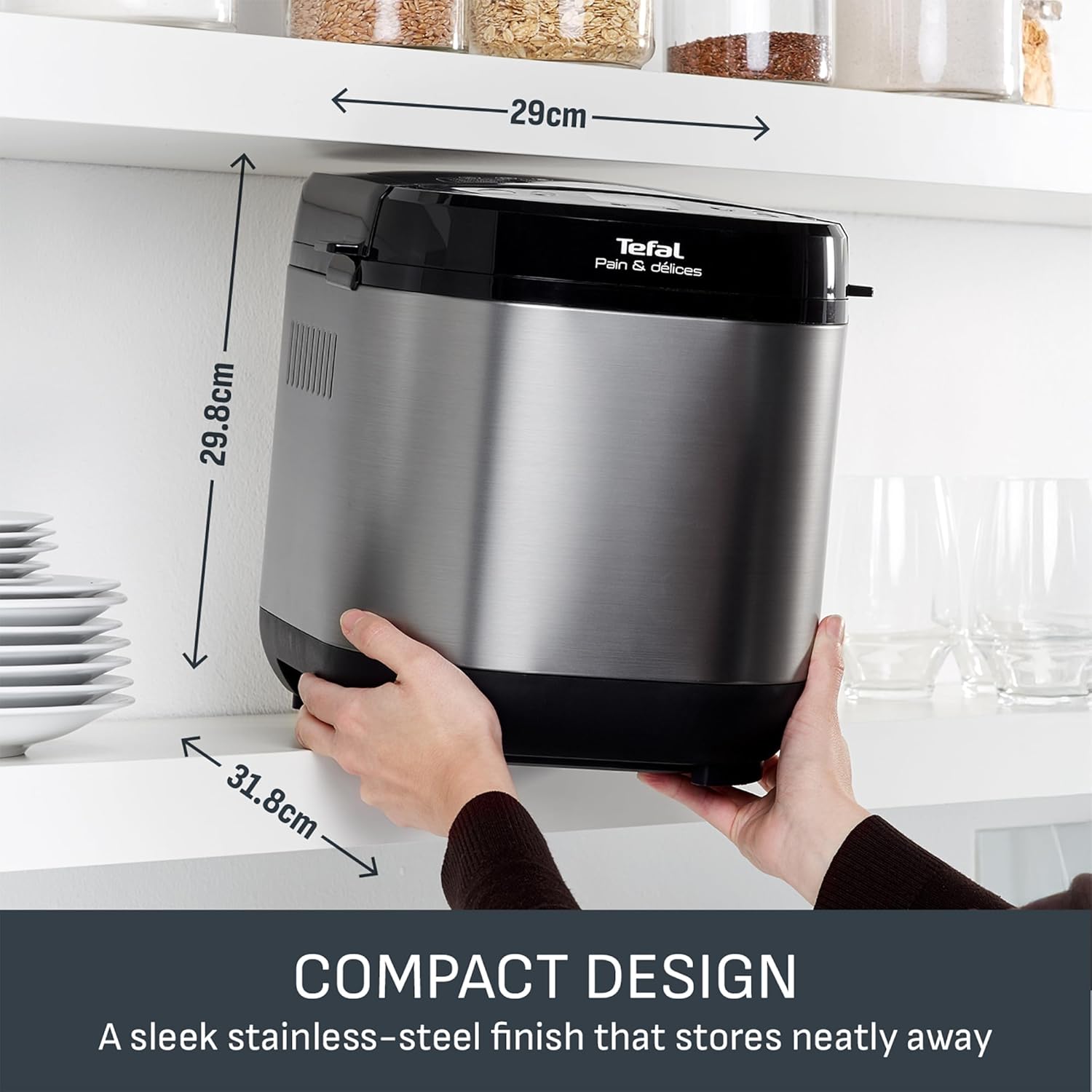 Thumbnail 3 de Tefal Pain & Delices PF240E40 breadmaker with yoghurt pot accessory, 15-hour delay start
