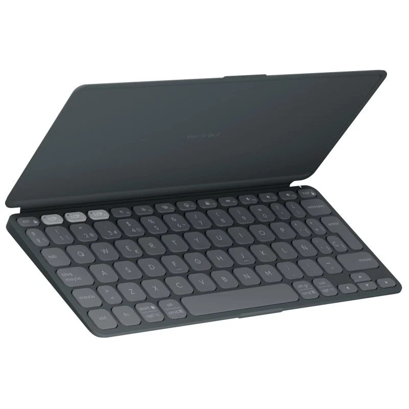 Detalle de Logitech Keys-To-Go 2 Teclado Multidispositivo Inalámbrico Bluetooth Grafito