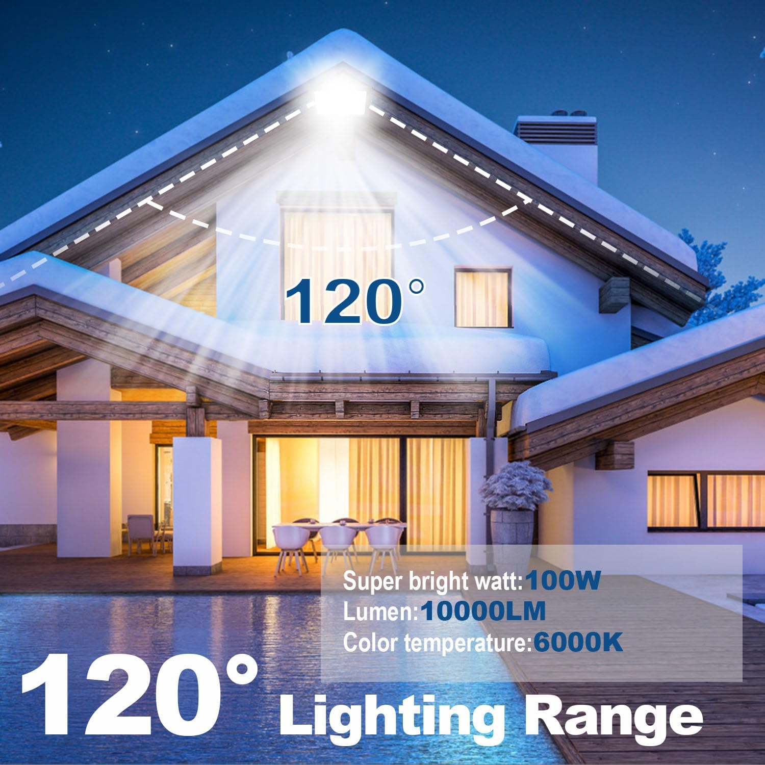 Thumbnail 2 de Niserelesa Focos LED 100W IP66 Exterior💡 Blanco 6500K