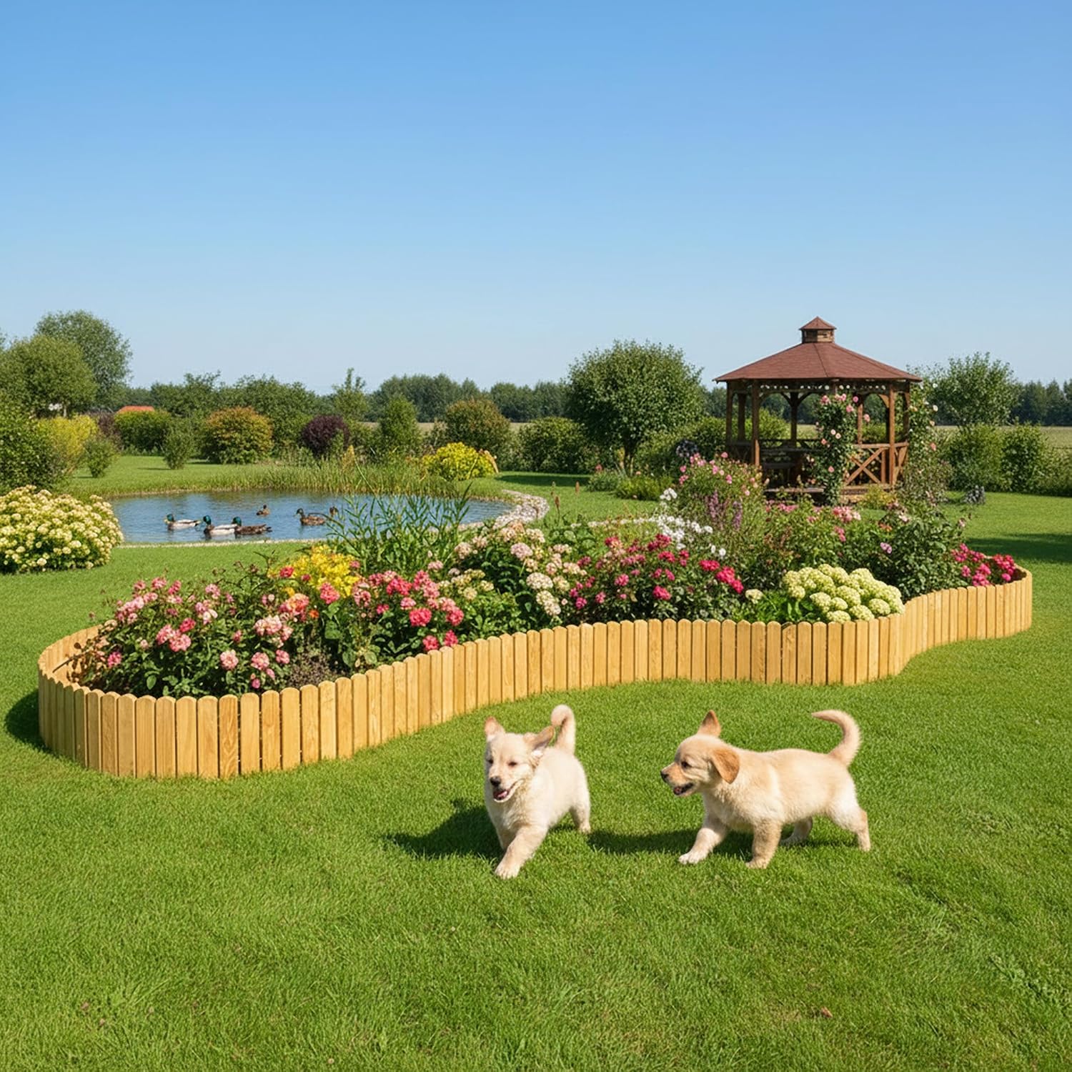 Thumbnail 5 de Garronda Rollborder in legno flessibile GD-0046 marrone scuro, 200 cm, altezza 20 cm