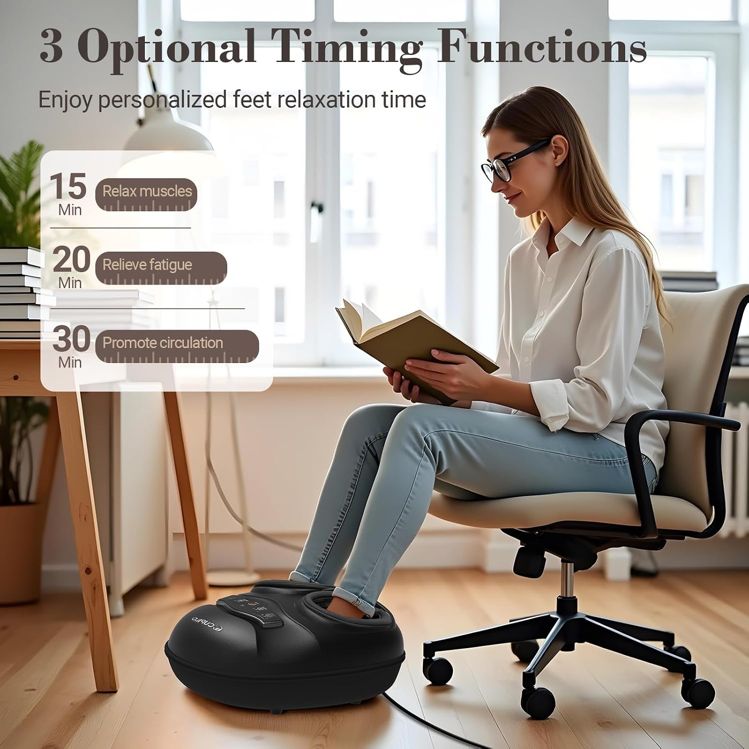 Thumbnail 4 de CuPiLo Shiatsu Foot Massager with Heat — 2026 Upgraded Vision