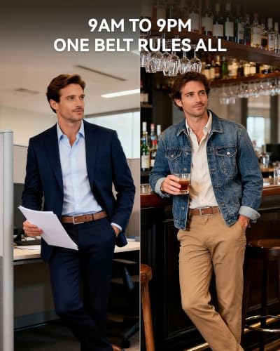 Detalle de CHAOREN Men's Belts Leather — Dress Belt for Everyday Business Casual