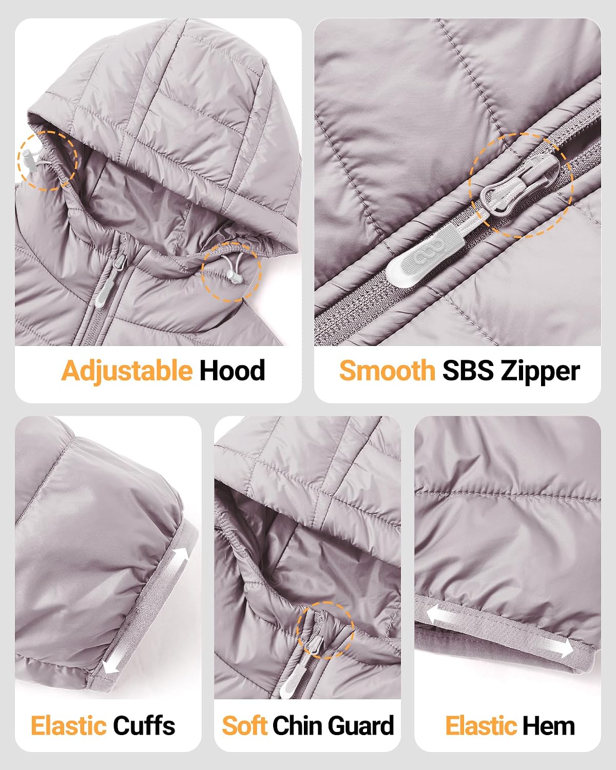 Thumbnail 4 de 33,000ft Damen Leichte Steppjacke Packbar