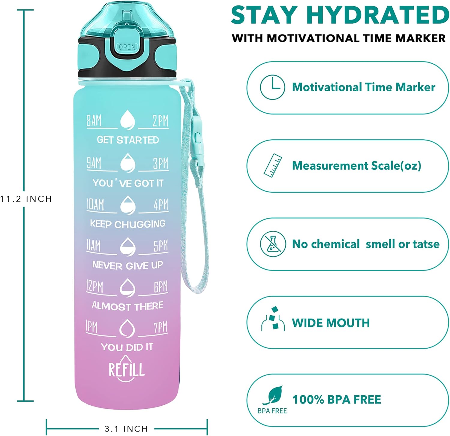 Thumbnail 1 de Enerbone 32 oz water bottle 🥤