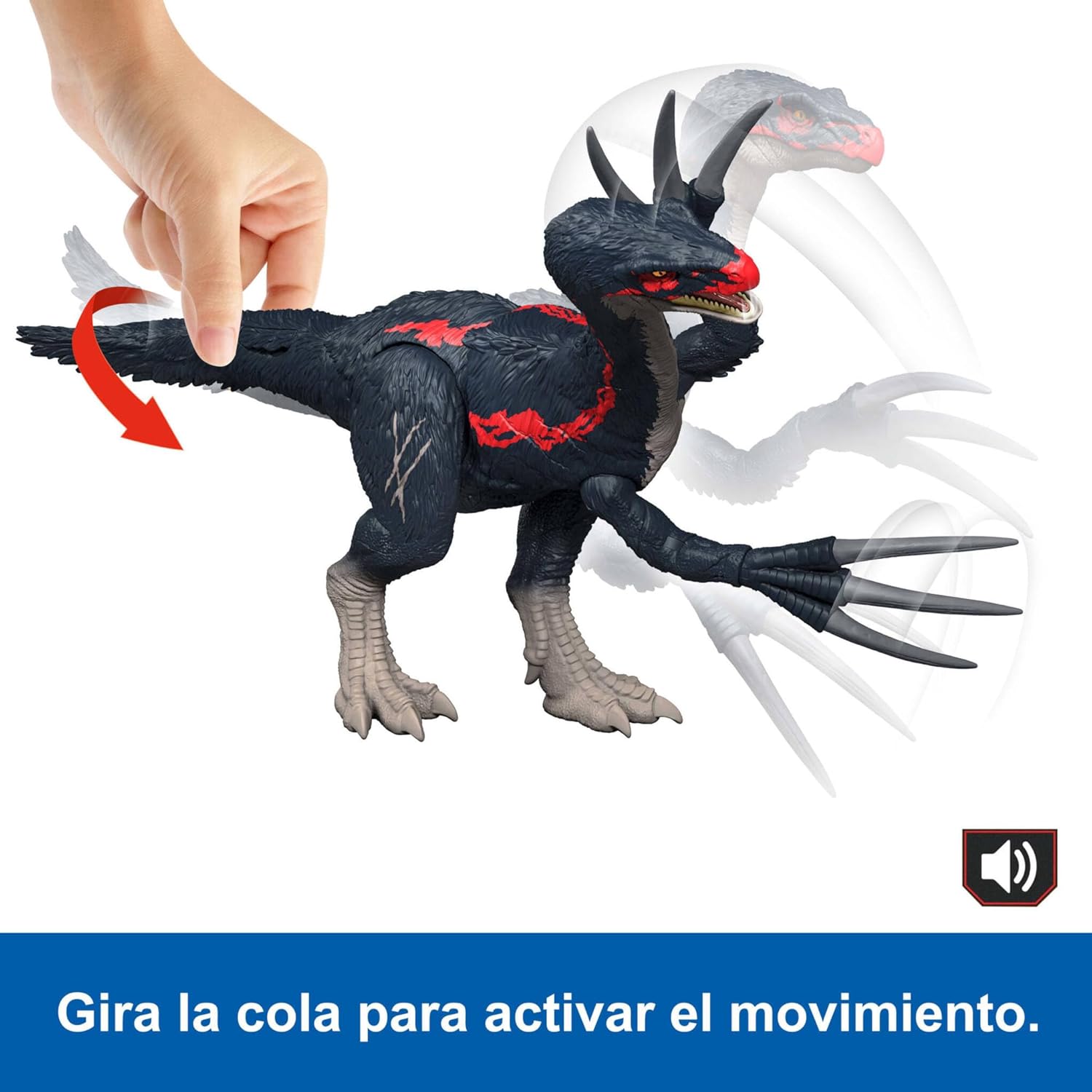 Thumbnail 4 de Mattel Jurassic World Tericinosaurio Song (sonido y ataque)🦖