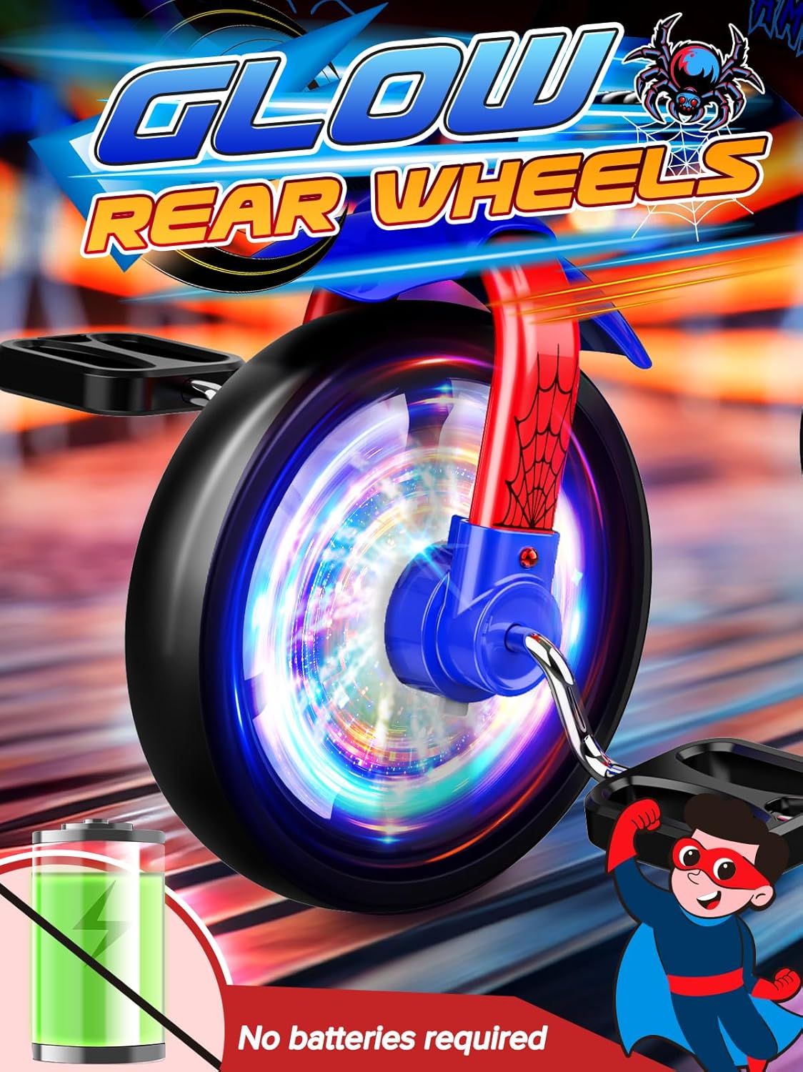 Thumbnail 6 de Spider Toddler Tricycle with Lighted Wheels 1-3