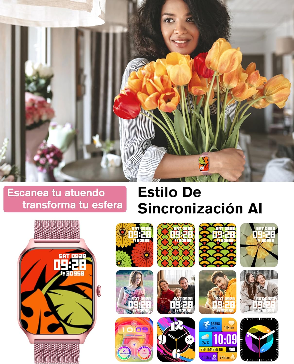 Thumbnail 2 de KALINCO 2025 Reloj Inteligente 1,85" ⌚️ Llamadas y Salud