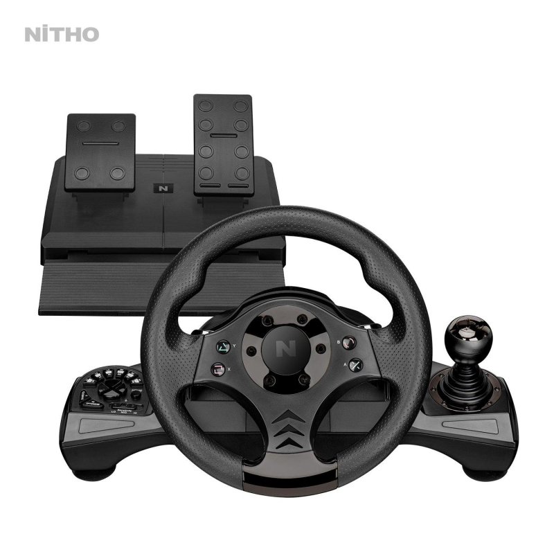Thumbnail 3 de Nitho Drive Pro V16: volante de carreras con pedales para PC, PS4, Xbox y Switch