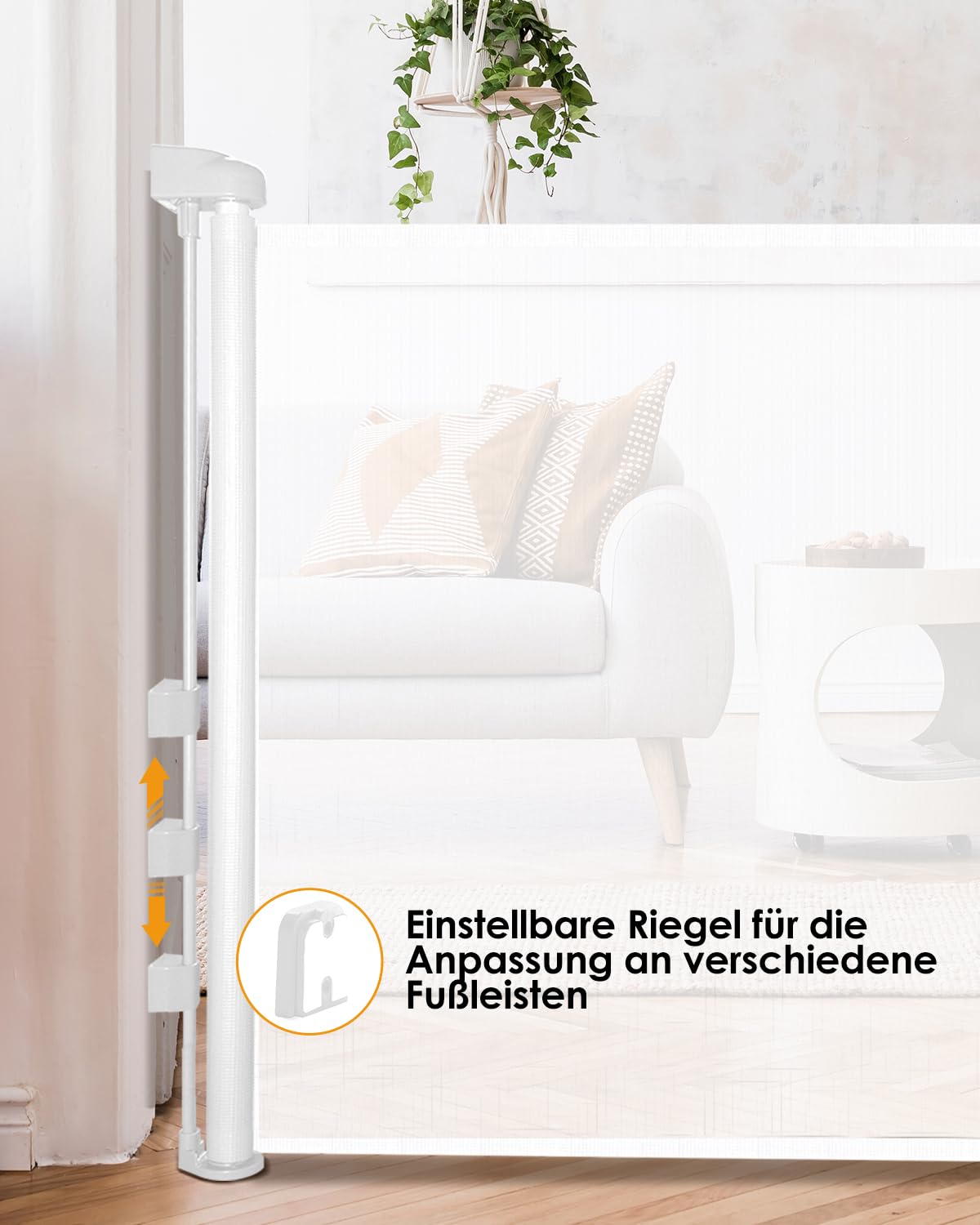 Thumbnail 4 de derimkcoa Ausziehbares Treppenschutzgitter 0–140 cm