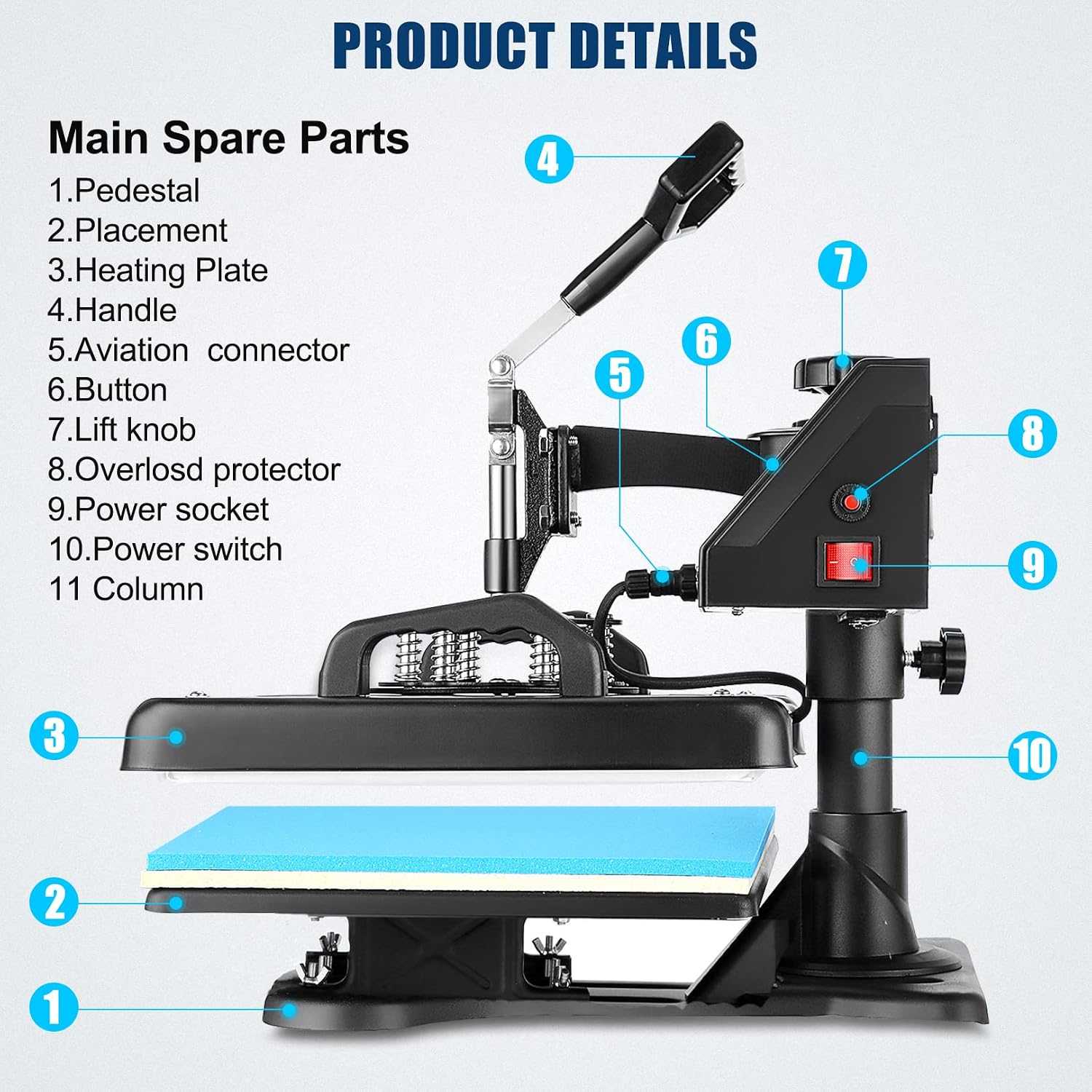 Thumbnail 6 de Whubefy Heat Press 15 x 12 Inch