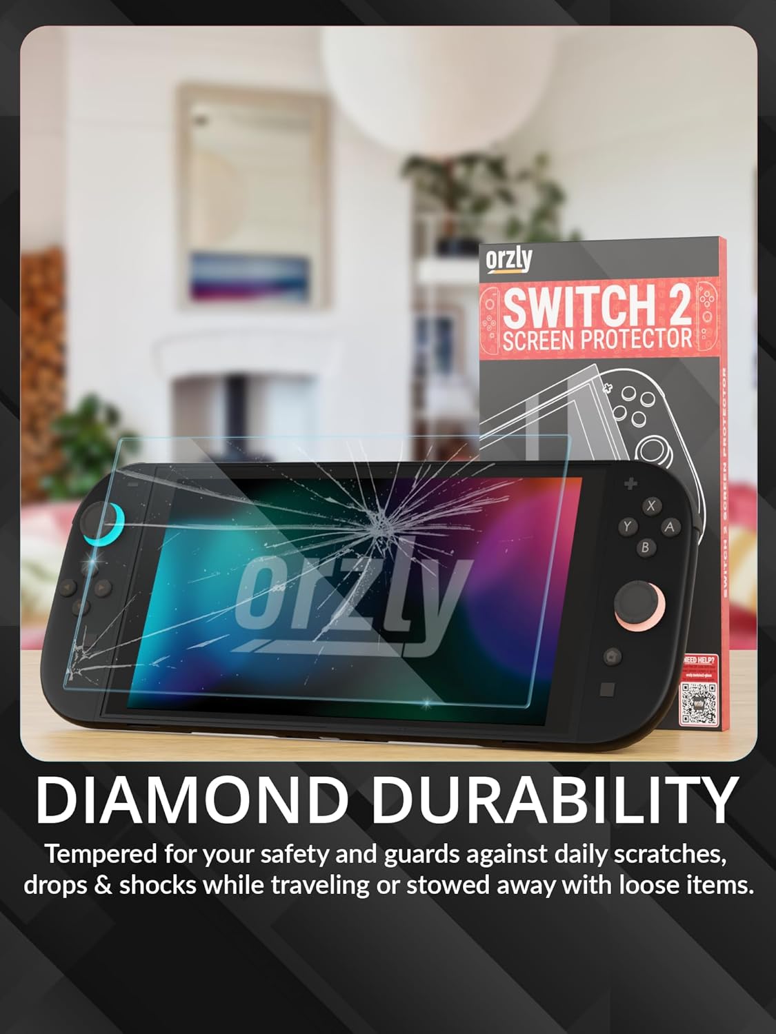 Thumbnail 4 de Orzly Switch 2 glass screen protector 7.9 inch