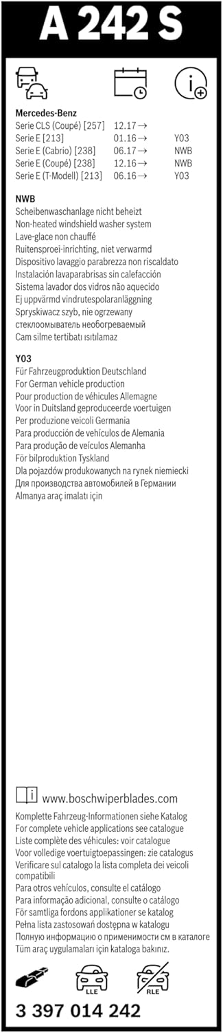 Thumbnail 3 de Tergicristalli Bosch Aerotwin A242S 600/550 mm – Set anteriore