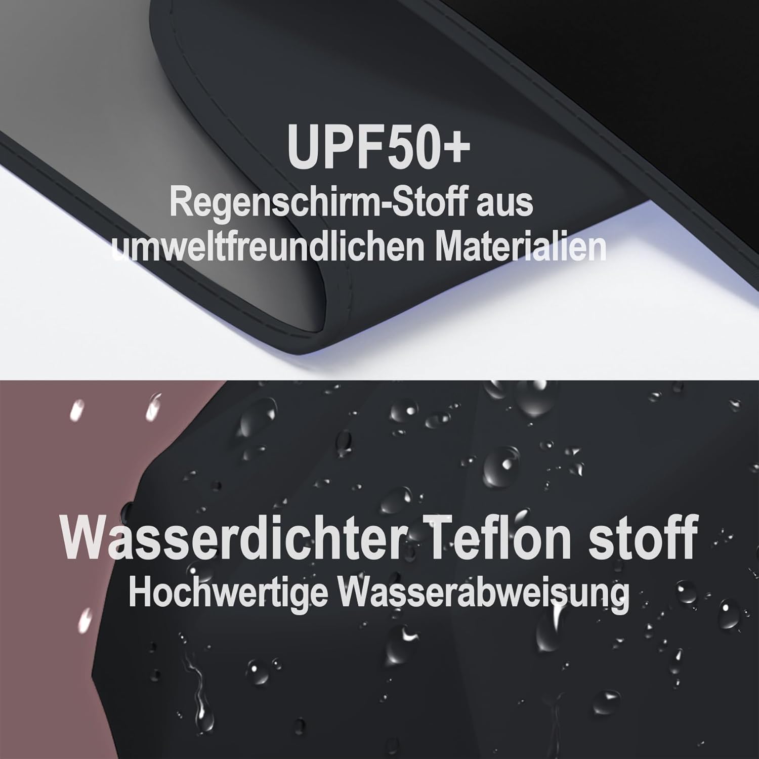 Detalle de Moorrlii Automatischer Mini-Reise-Regenschirm – winddicht, faltbar, UV-Schutz, ultrakompakt