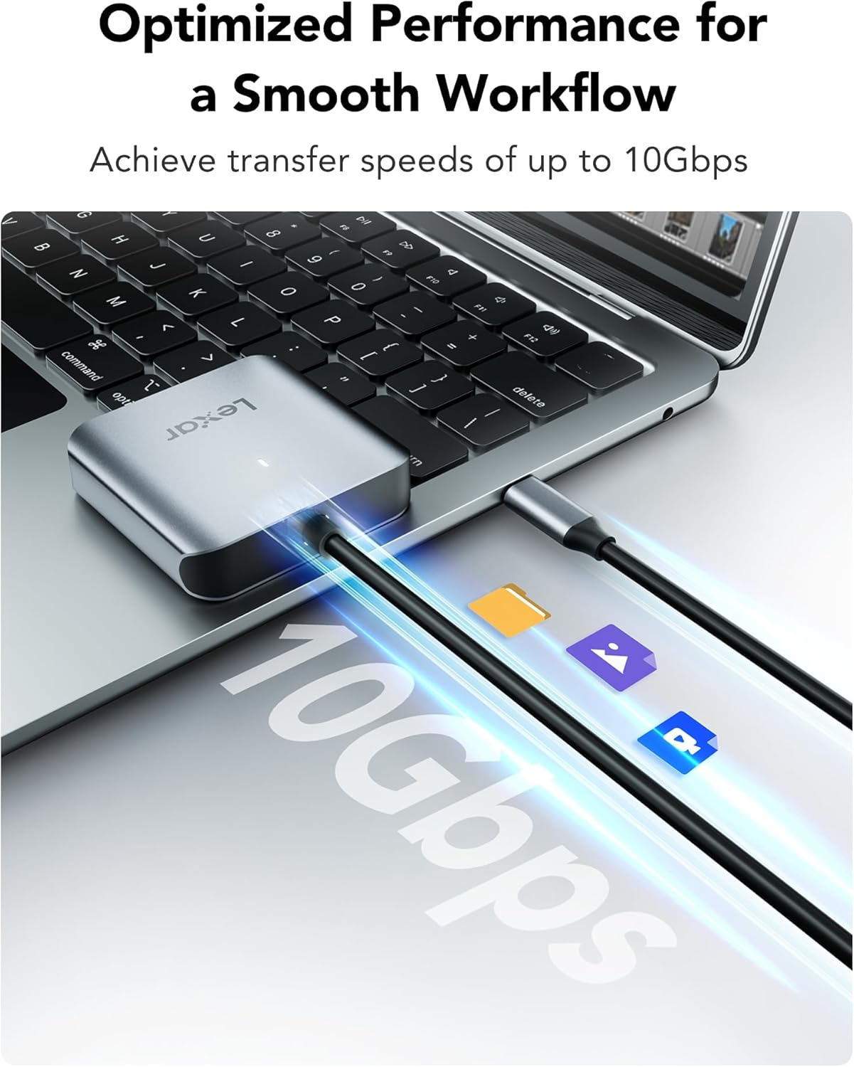 Thumbnail 1 de Lexar RW510 lettore CFexpress Tipo B con USB 3.2 Gen 2 fino a 10 Gbps e cavo USB-C integrato