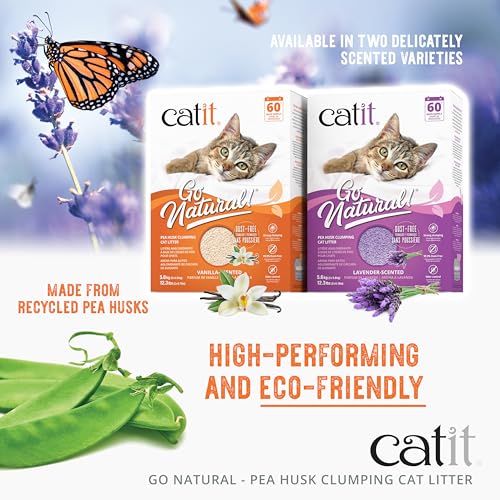 Thumbnail 2 de Catit Go Natural Vanilla Scented Pea Husk Clumping Cat Litter – 5.6kg (2 x 2.8kg)