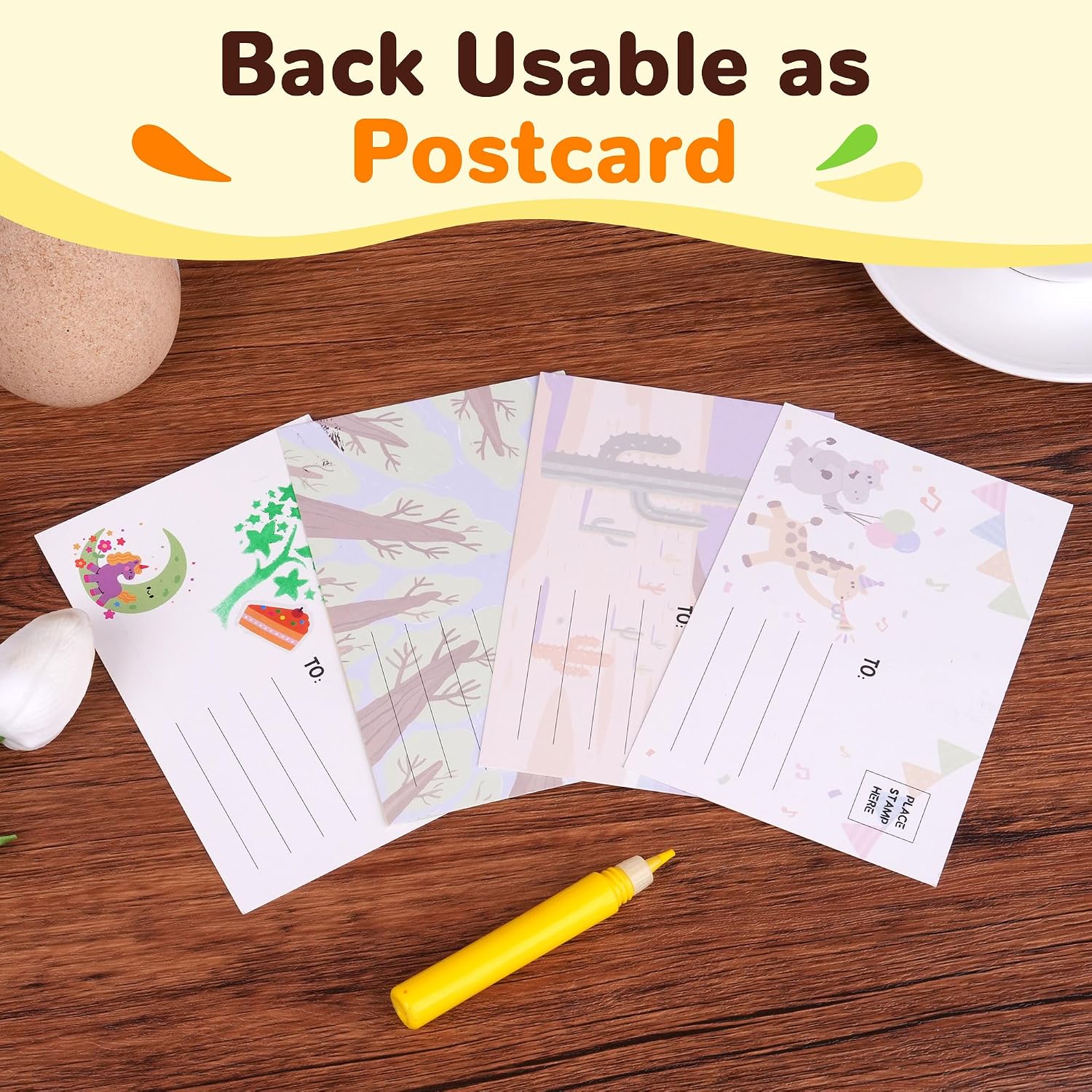 Detalle de YPLUS Magic Scratch Art Postcards for Kids (Ages 3-12) – Scraper Painting & Rubbing Postcards, Bookmarks & Travel Play Set