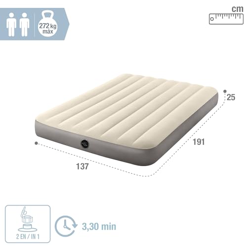 Thumbnail 3 de Intex 64102 Colchón hinchable 137x191x25 cm – Dura-Beam Standard con Fiber-Tech