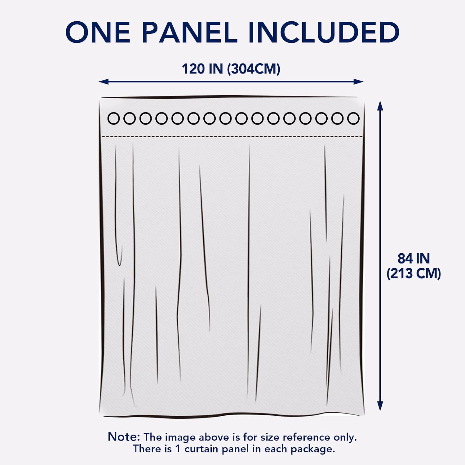 Detalle 2 de PureFit 1 Outdoor Curtain Panel, 120 x 84 Inches, Waterproof Beige Polyester
