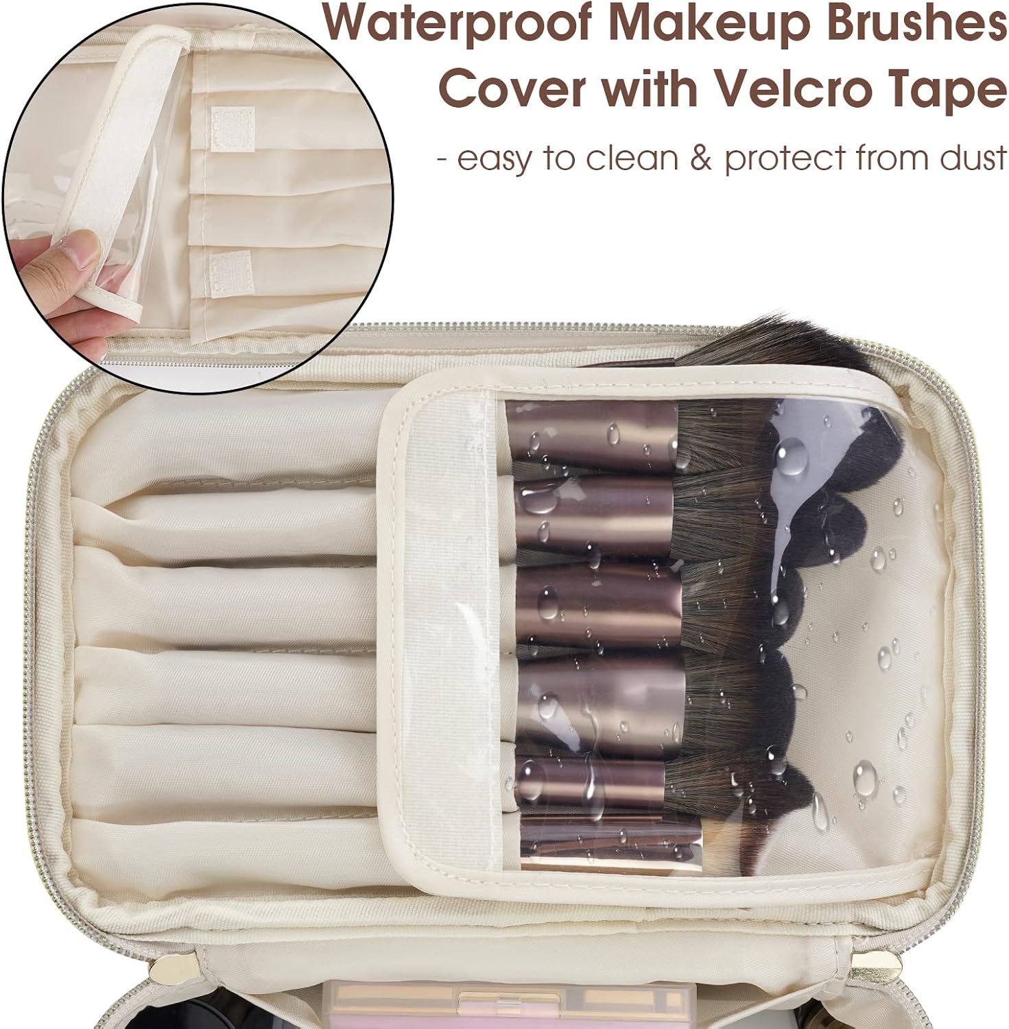 Detalle 2 de Wandering Nature Makeup Bag, Vegan Leather