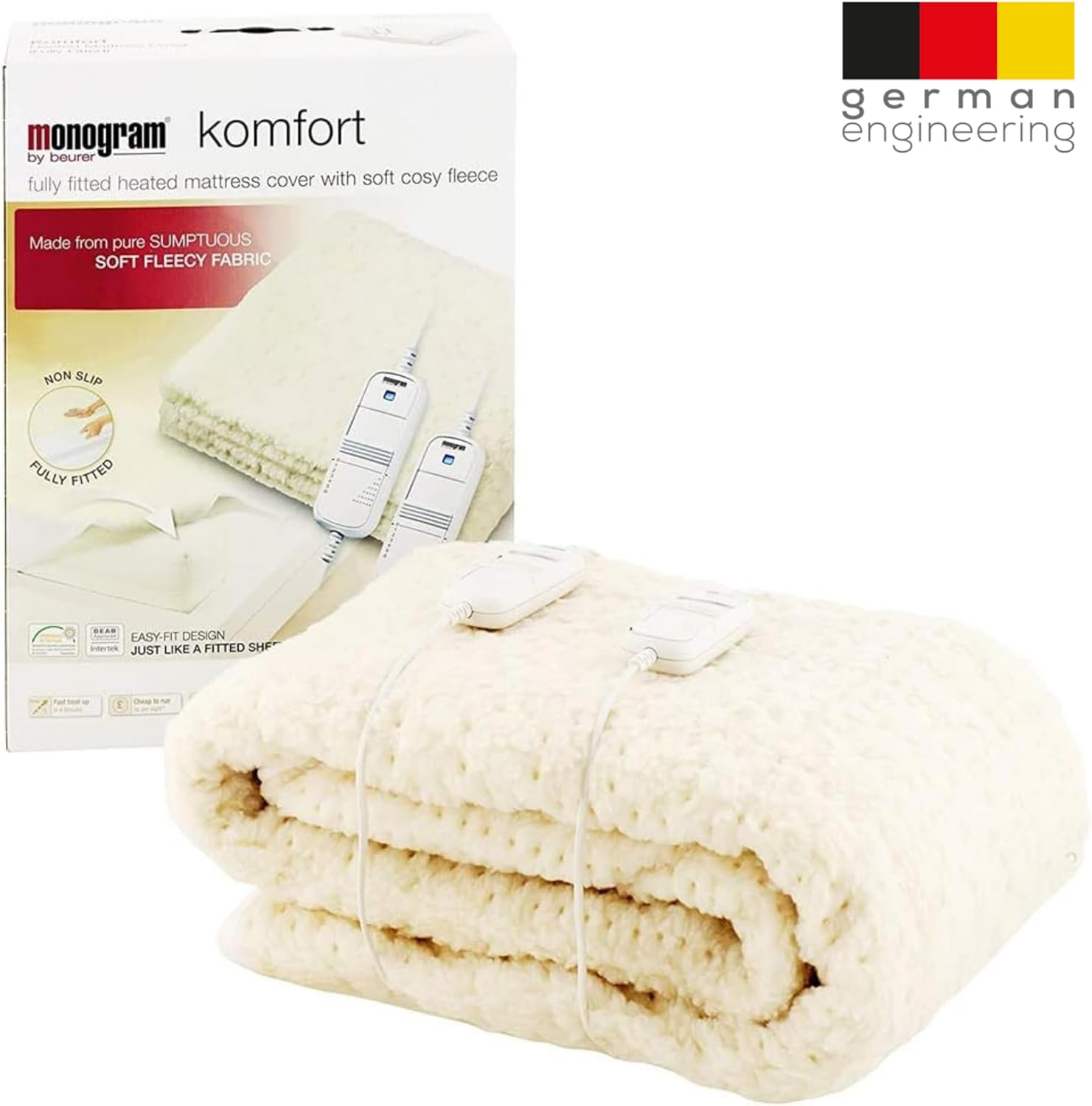 Detalle de Monogram Komfort Heated Mattress Cove with Dual Control (Double 190 x 137 cm)
