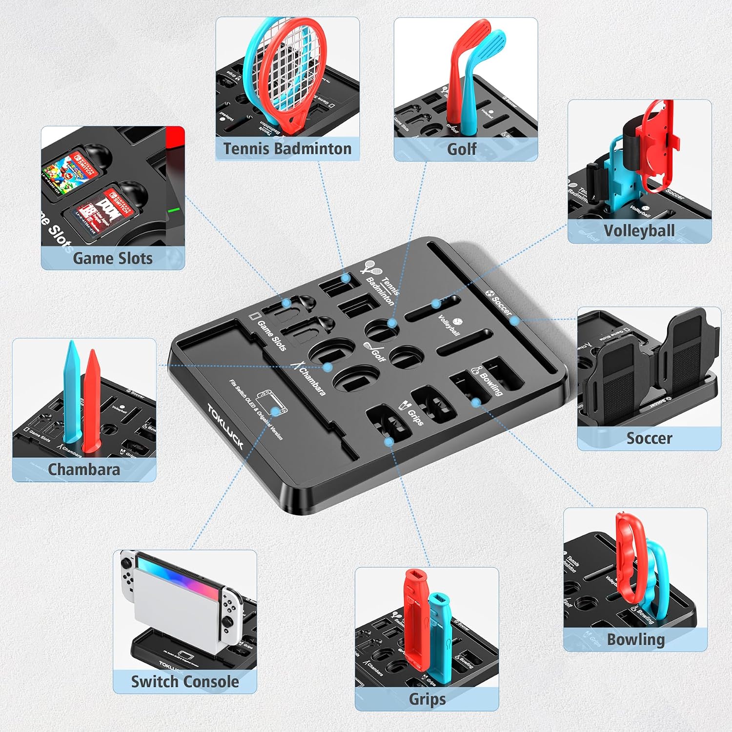 Thumbnail 2 de Nintendo Switch Sports Accessories Bundle 1 organiser