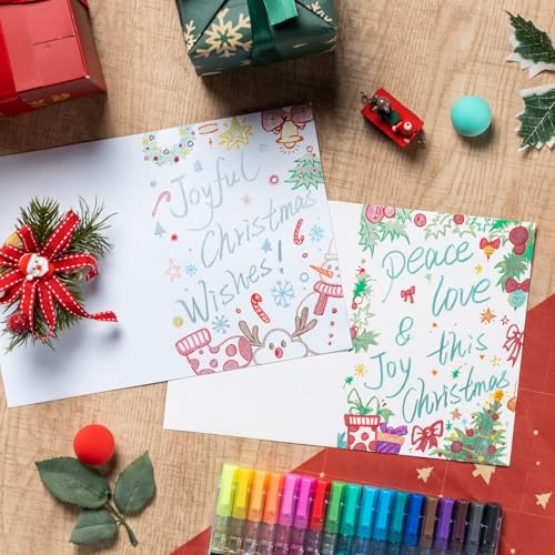 Thumbnail 7 de Ohuhu 18 marqueurs à double ligne métalliques 📝