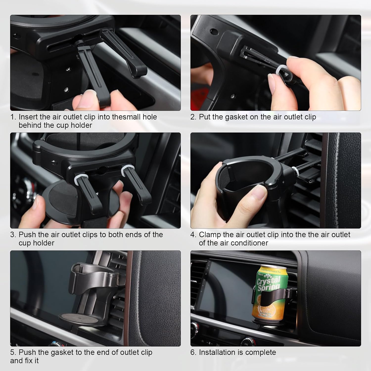Thumbnail 2 de JIZZU Auto Getränkehalter 2er Set für Dosensnacks