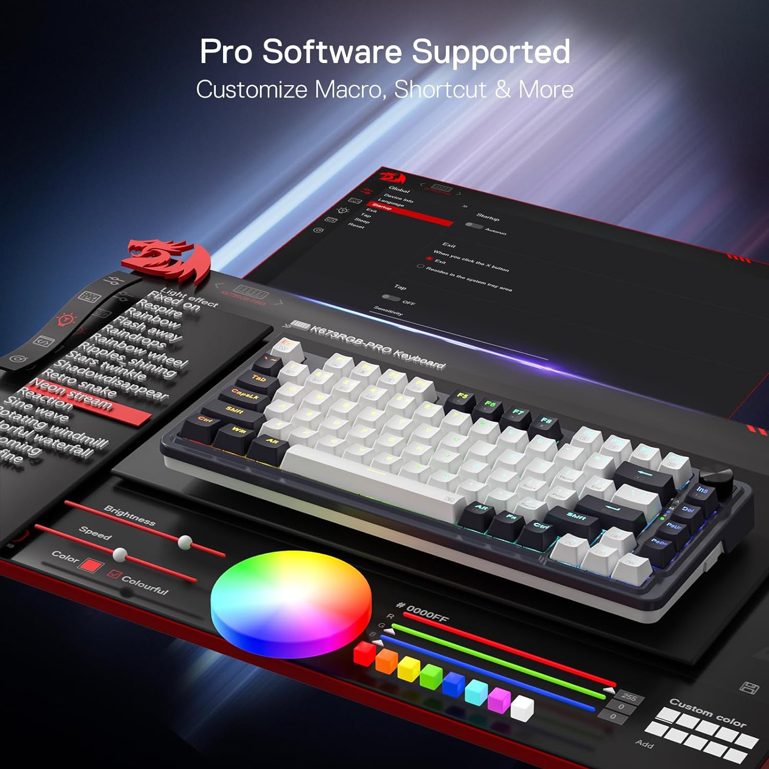 Thumbnail 6 de Redragon K673 clavier mécanique 81 touches ⌨
