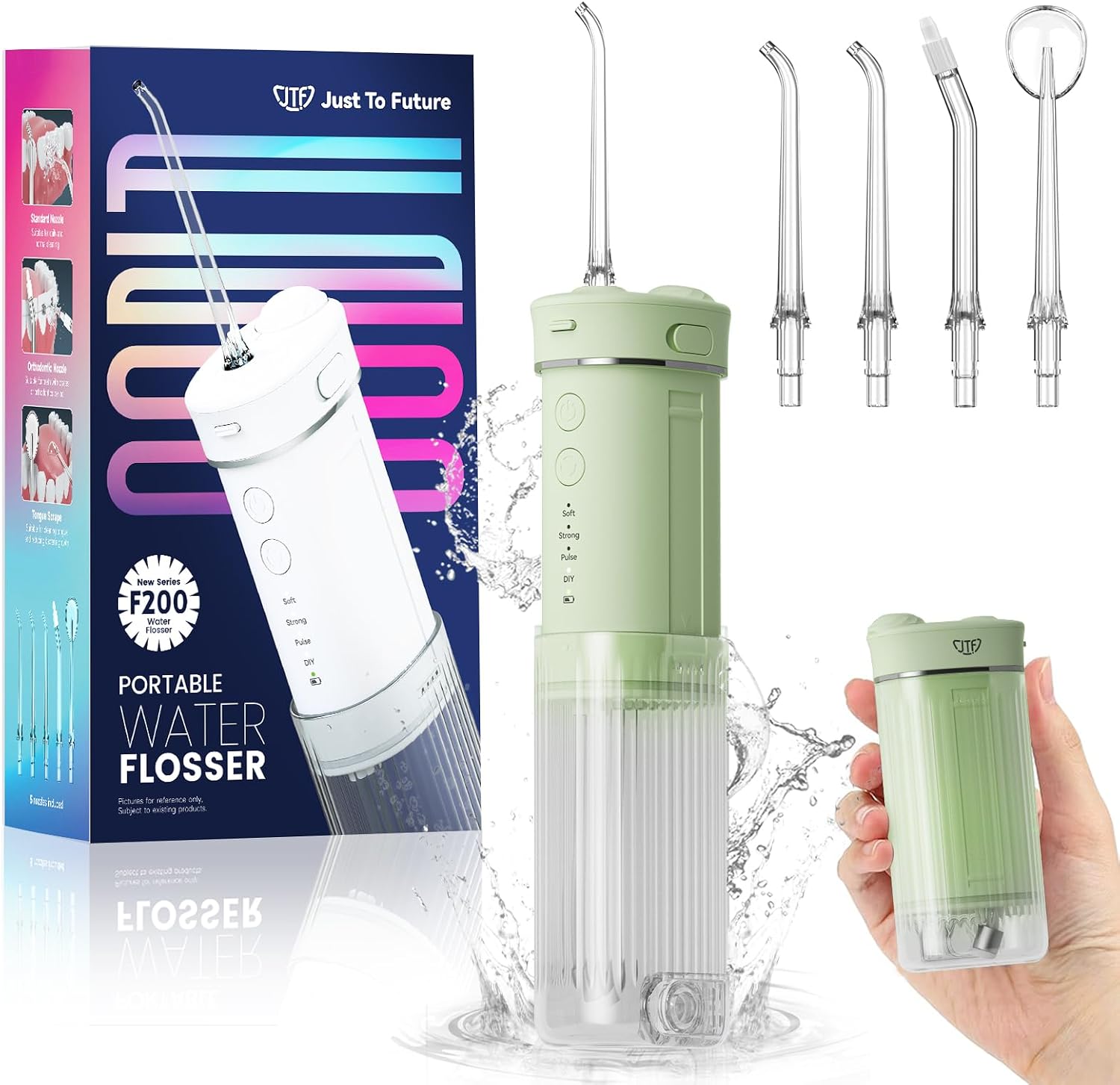 Detalle de JTF Irrigador Bucal Mini portátil 230 ML