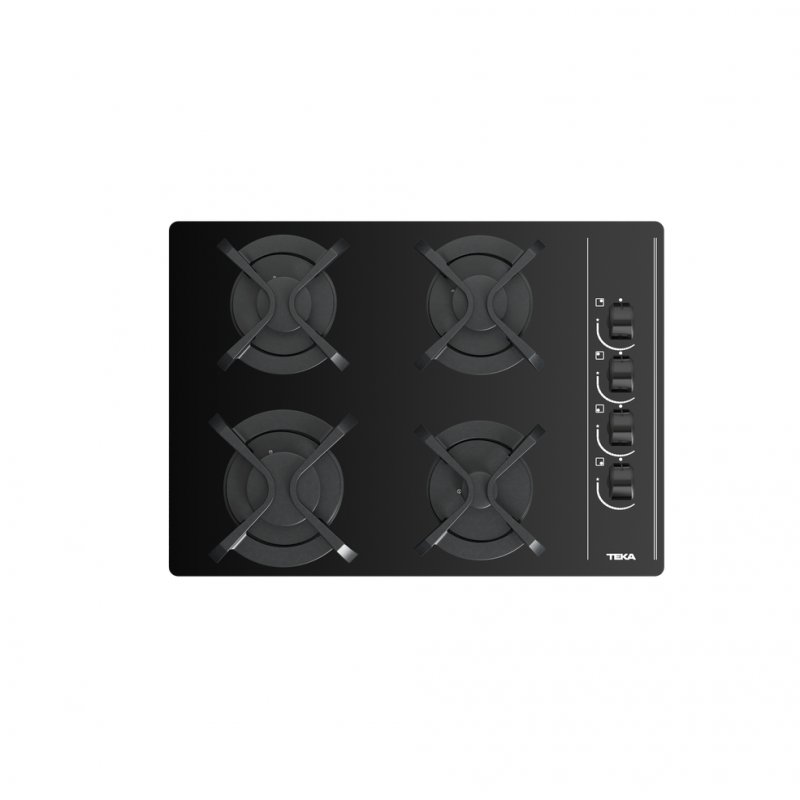 Detalle 2 de Teka GBC 64003 KBA Placa gas butano 4 zonas cristal negro