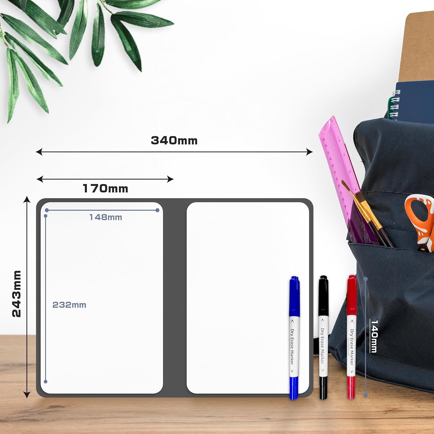Thumbnail 4 de NEWYES Dry Erase Small Whiteboard A5 Notepad — Portable double‑sided memo board