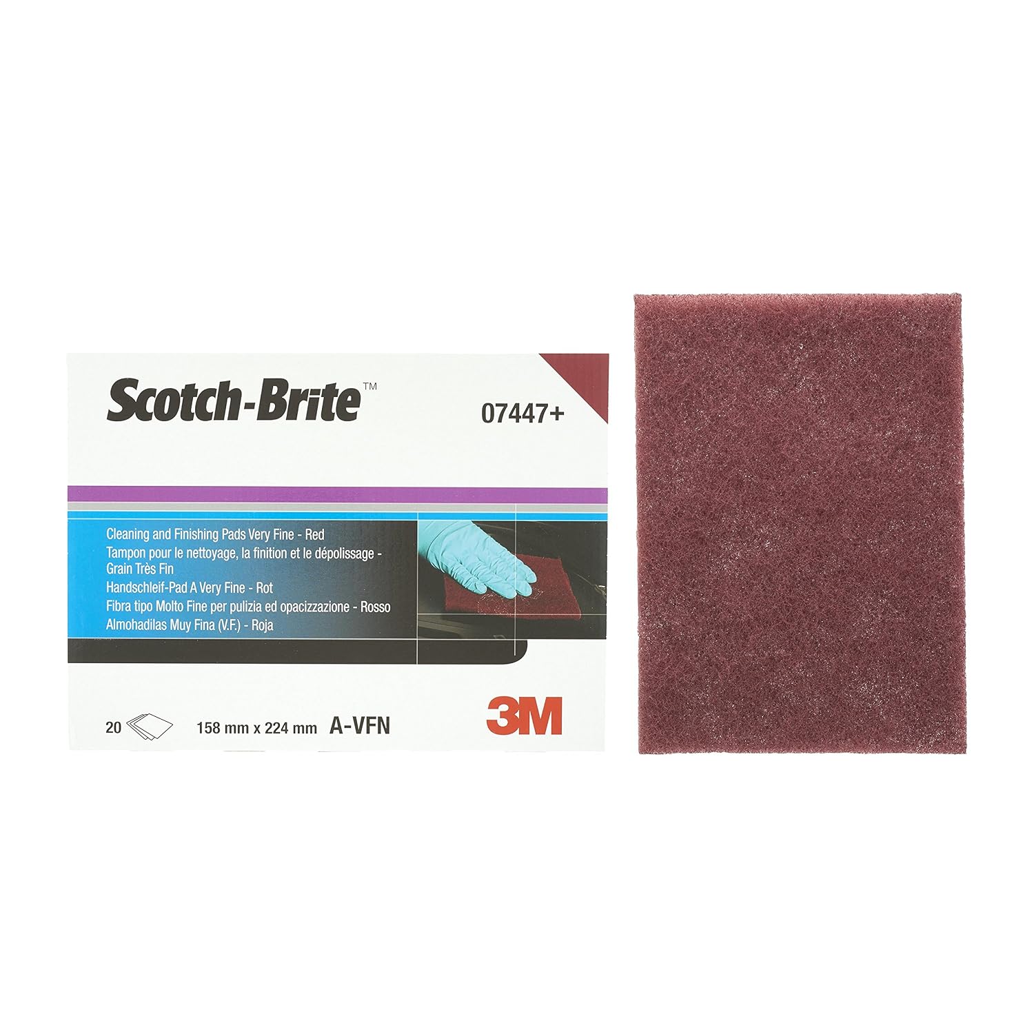 Thumbnail 4 de 3M Scotch-Brite CF-SH éponge abrasive 20 pads