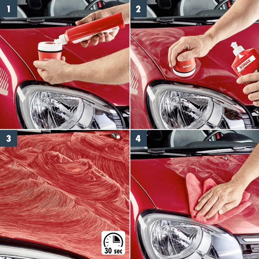 Thumbnail 4 de SONAX Polish & Wax Color rot (500 ml) – Politur mit Farbpigmenten und Wachsanteilen