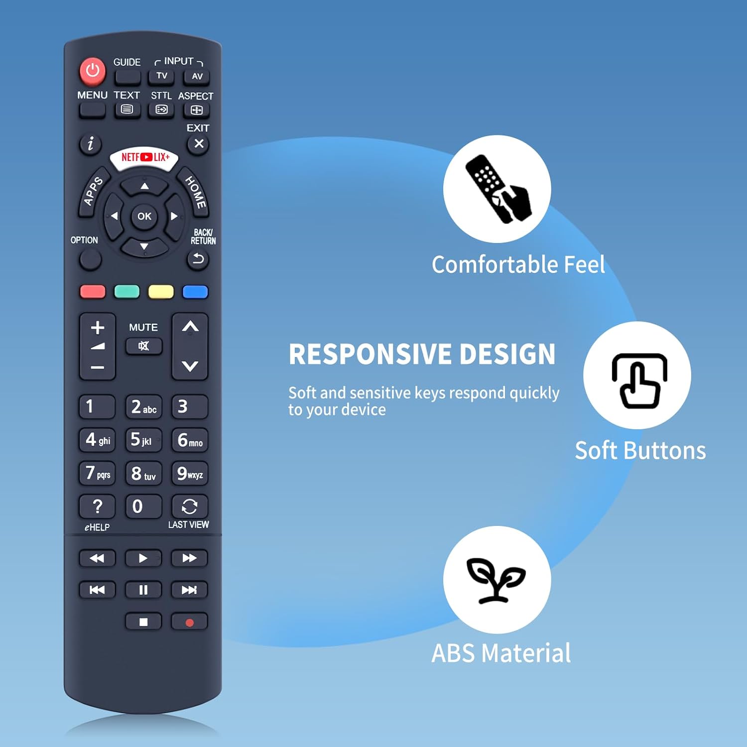 Thumbnail 1 de TCNOUMT N2QAYB001009 Replacement Remote for Panasonic TX-32CS510E / TX-49DS500E