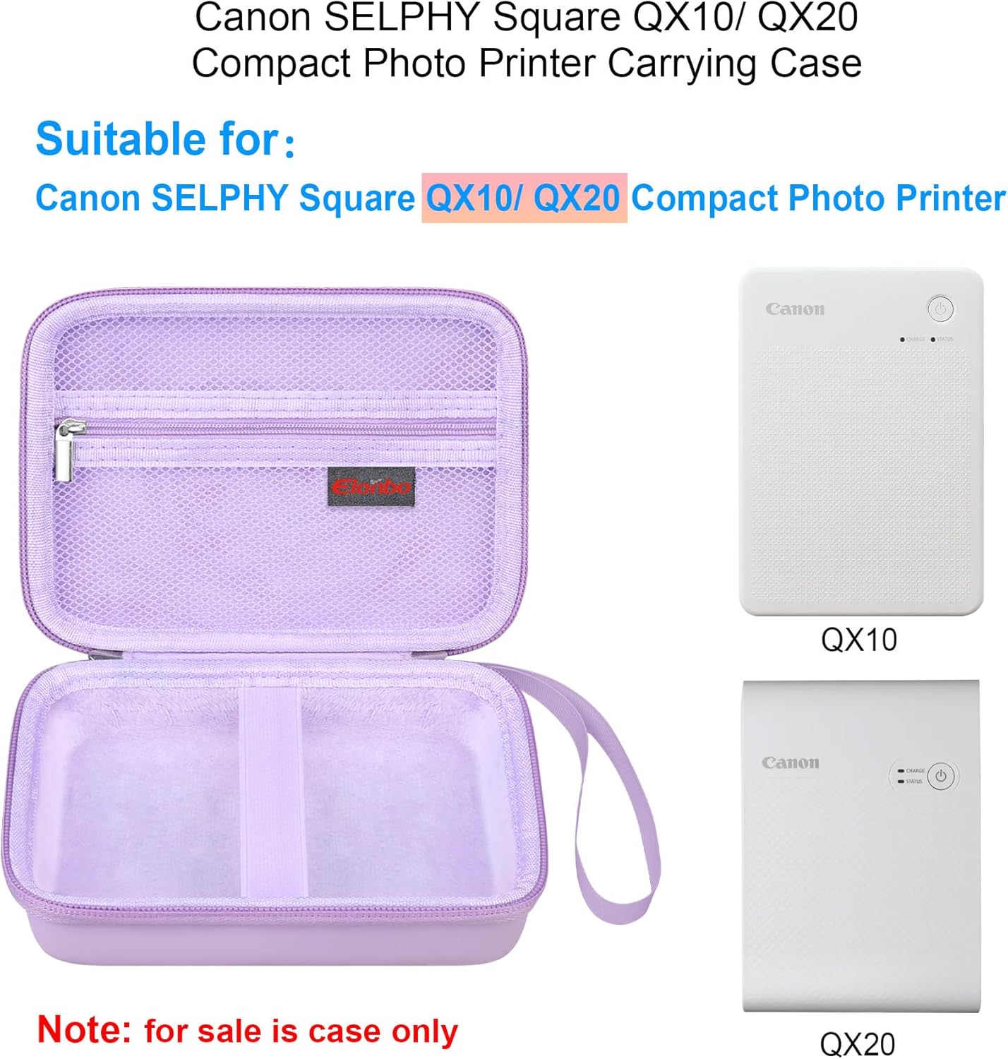 Thumbnail 1 de Elonbo Carrying Case for Canon SELPHY Square QX10 1