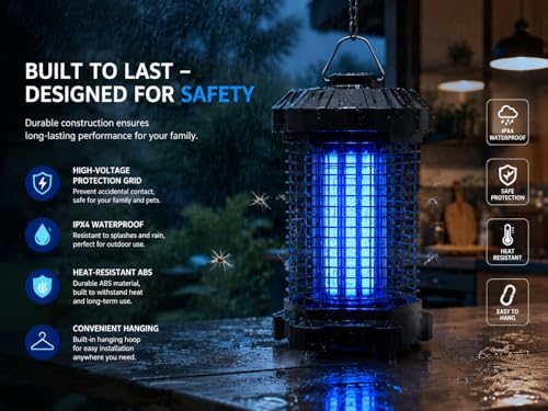 Thumbnail 2 de Jawlark Bug Zapper Outdoor: 4200V Electric Mosquito Zapper with 5ft Cord and IP44 Waterproof Design