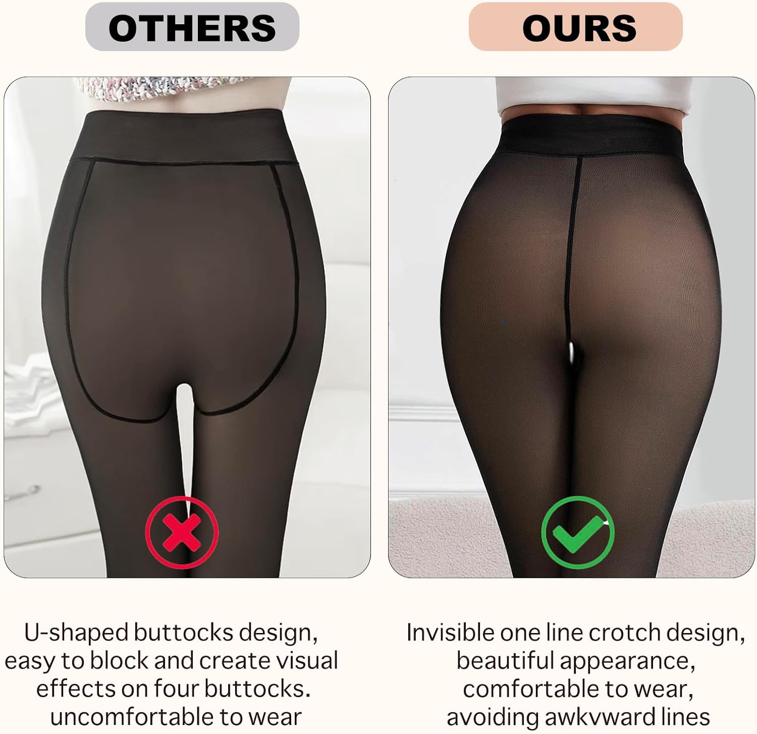 Thumbnail 1 de Apriddeo 2025 One-Seam Fleece Lined High-Waist Tights
