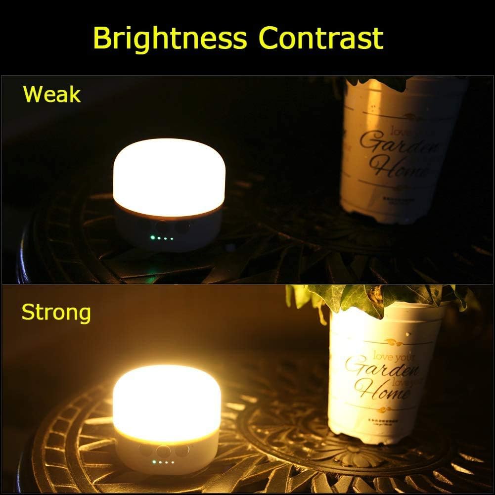 Detalle de Campinglampe LED Camping-Laterne USB aufladbar (5200 mAh) mit 4 Modi, stufenlosem Dimmen & Magnet
