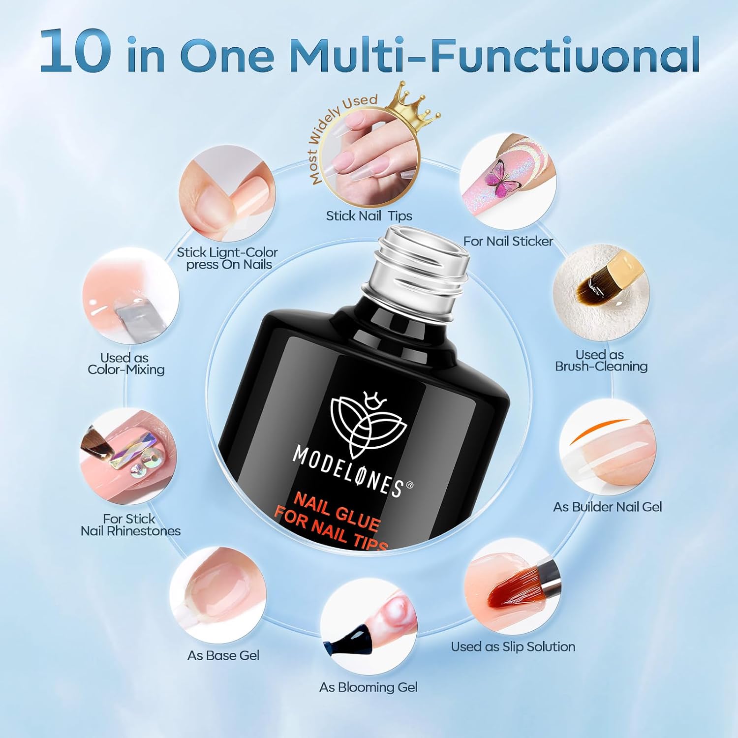 Detalle 2 de Modelones 10 in One Nail Glue Gel 15ml