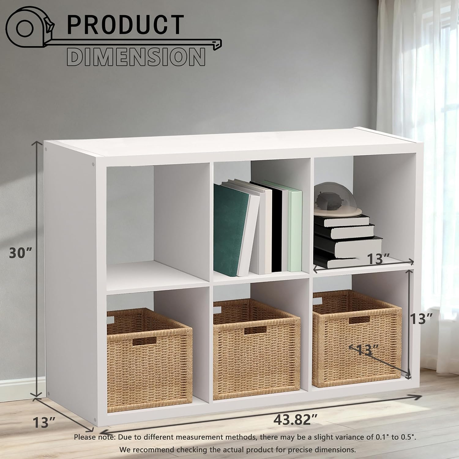 Detalle de CTESNE 6-Cube Storage Organizer Shelf