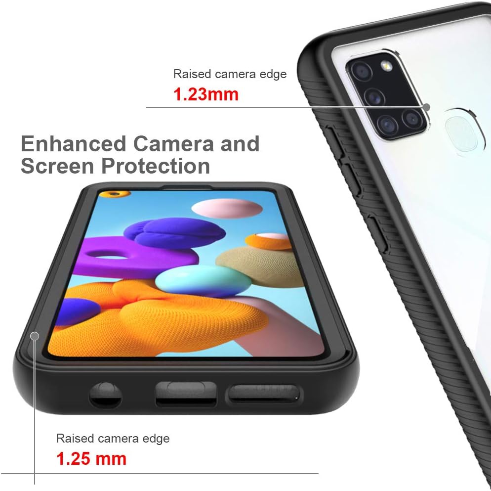 Thumbnail 4 de CENHUFO Samsung A21S Case with Built‑in Screen Protector 360° Rugged Black