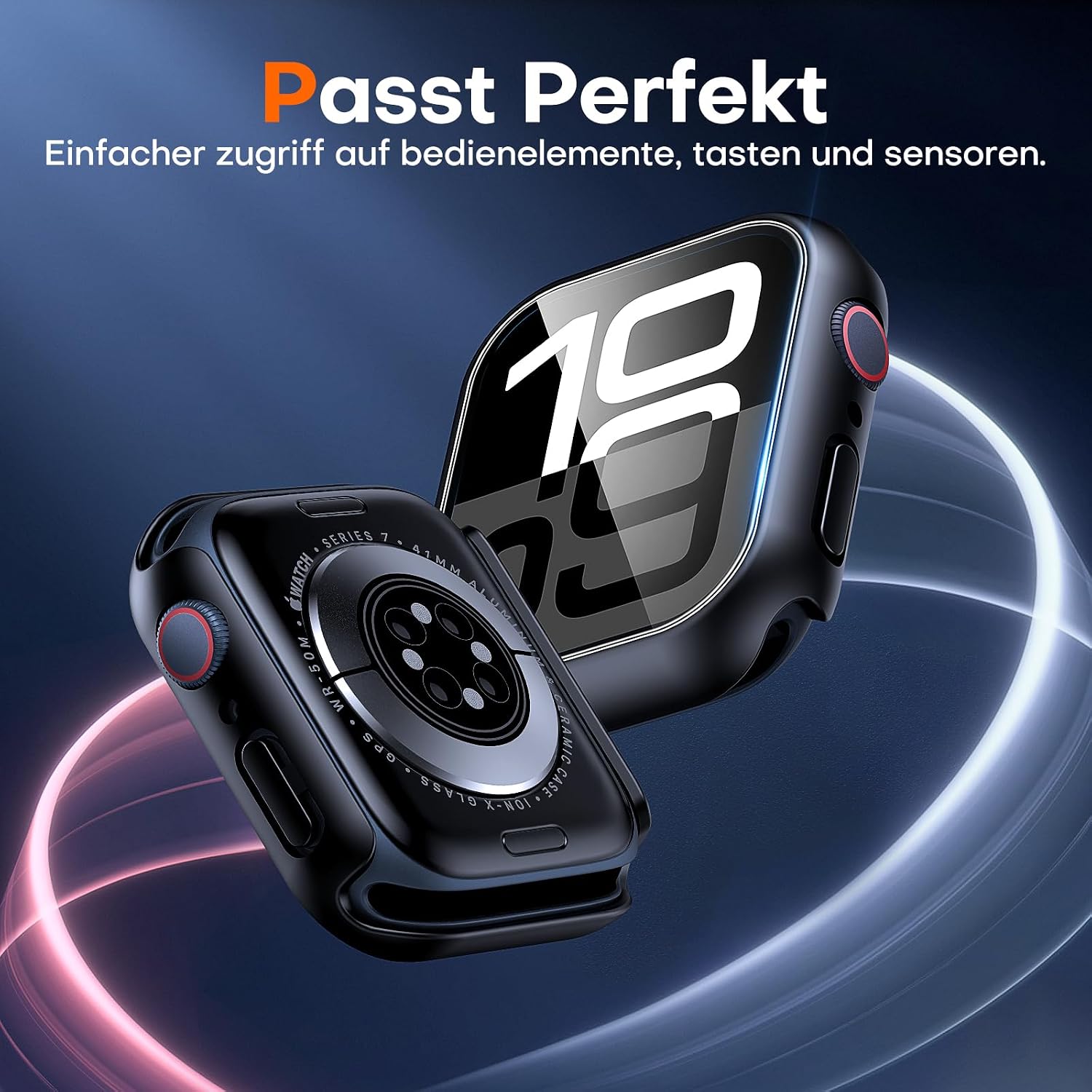 Thumbnail 4 de TAURI Apple Watch 46mm Schutzhülle 2er Pack