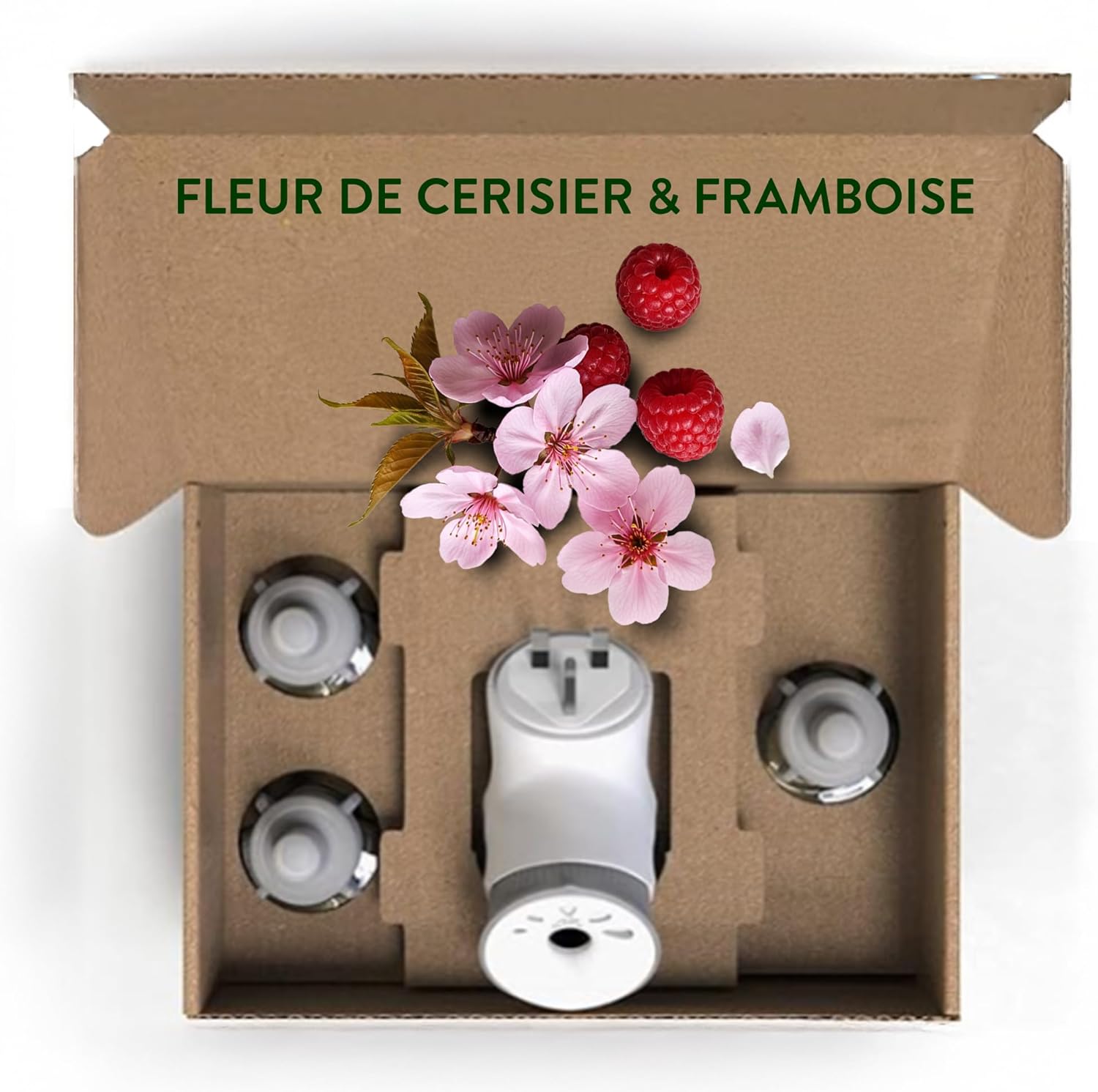 Thumbnail 1 de Air Wick kit diffuseur électrique + 3 recharges Fleur de cerisier et framboise (57 mL)