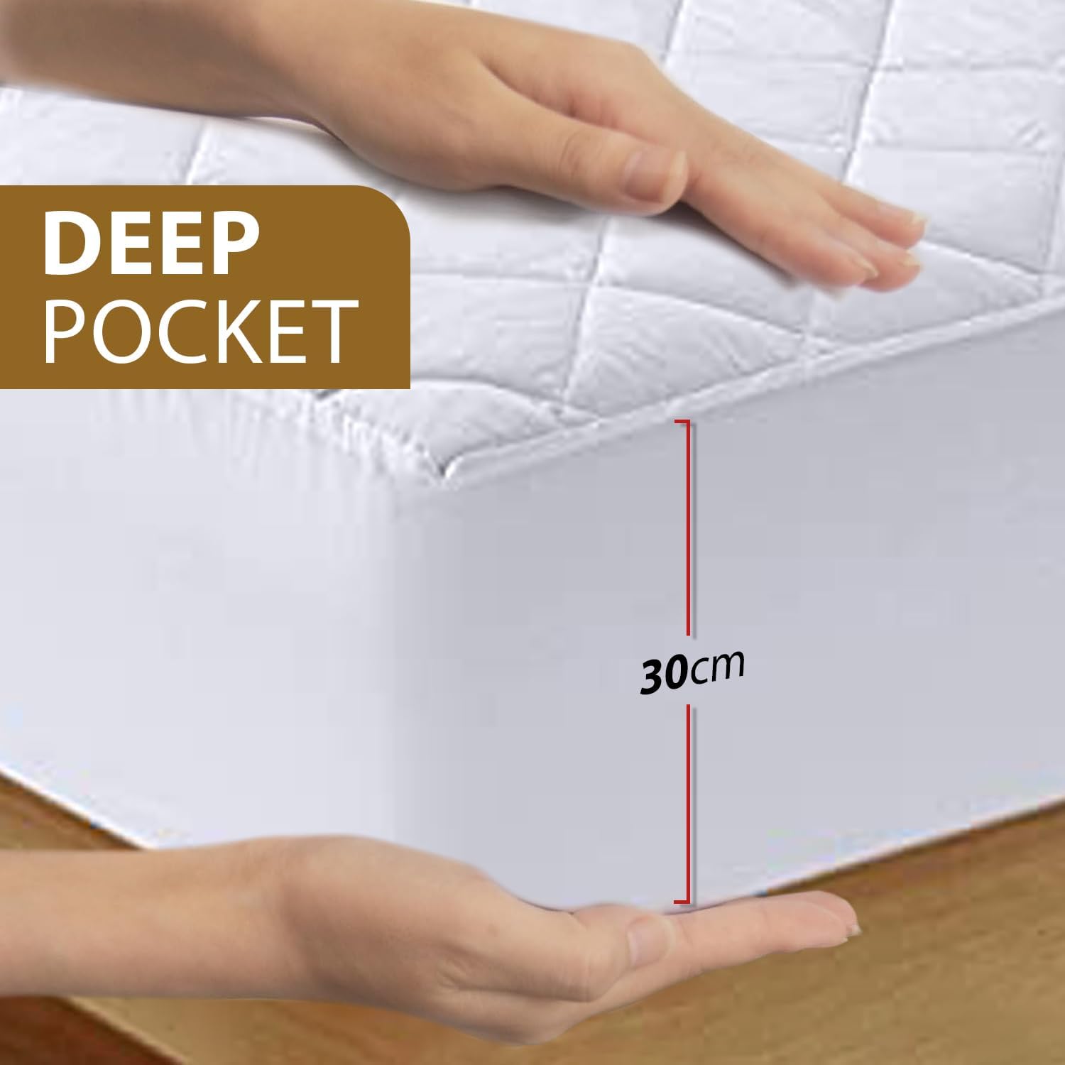 Thumbnail 1 de My Home Store Double mattress protector 30cm